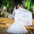 Latest Gowns Alibaba Elegant White Mermaid Lace Wedding Dresses Vestidos de Novia with Beading 2016 LW258